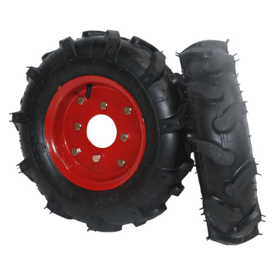 Bricoferr PTMT005-1Juego de ruedas agrícolas neumaticas (500 x 12, aperos  de motoazada) : : Jardín